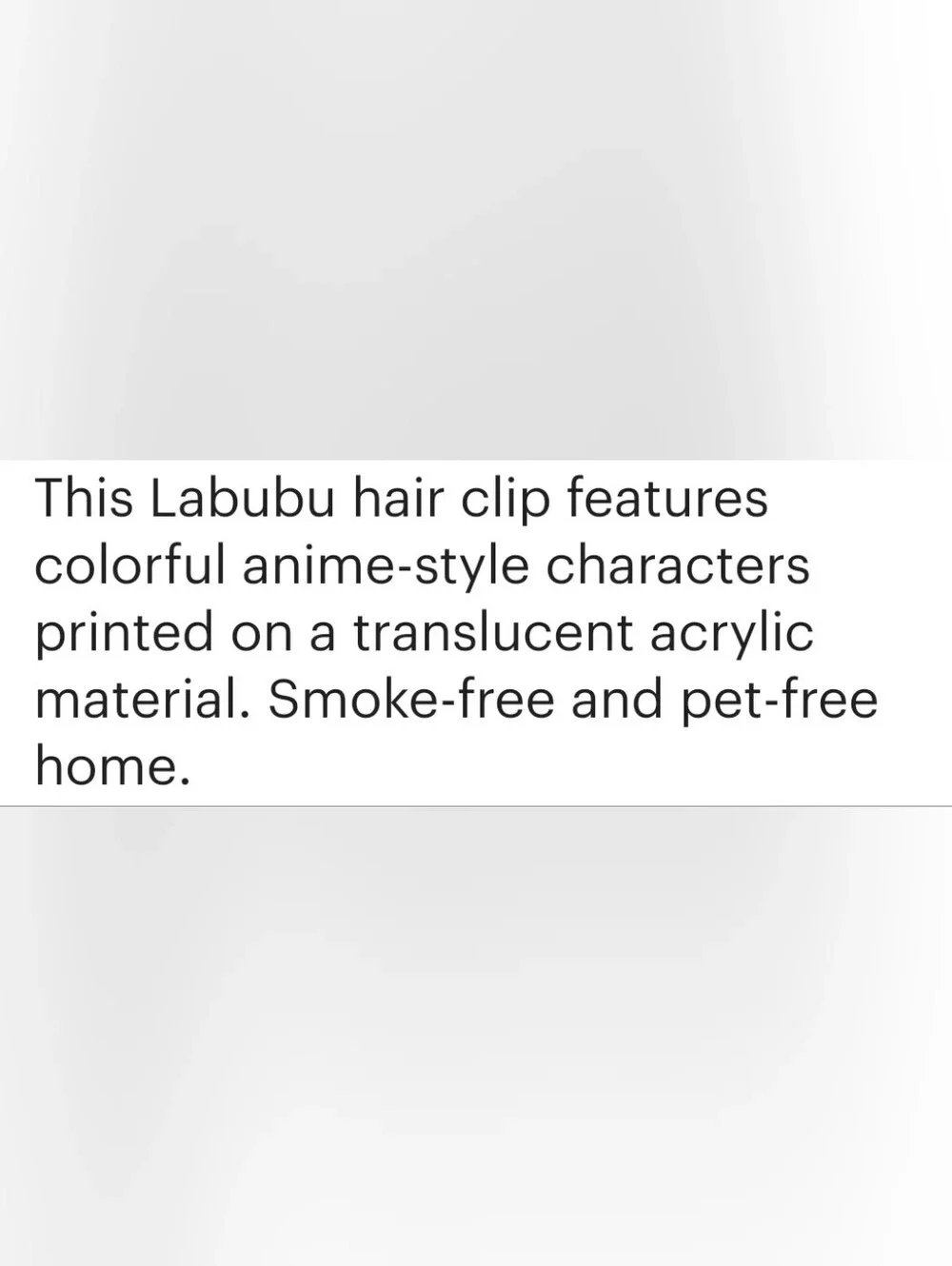 Labubu Hair Clip Pink Multi NWT $14